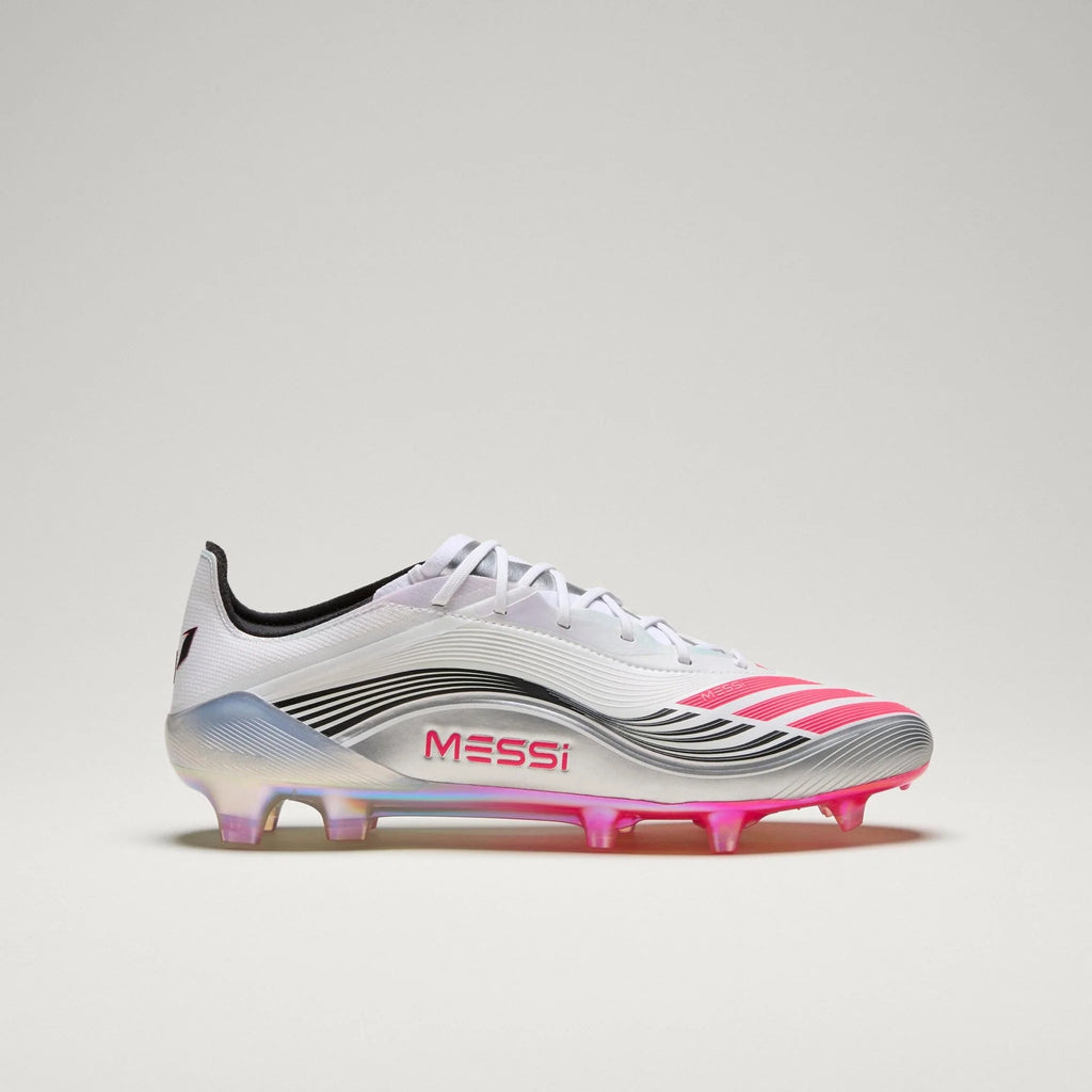 adidas F50 Messi Elite Firm Ground Soccer Cleats White Red