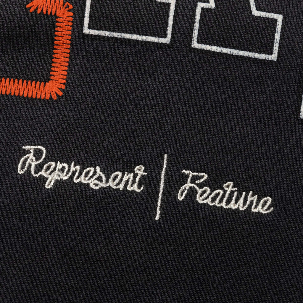 Feature x Represent Champions Hoodie Stained Black