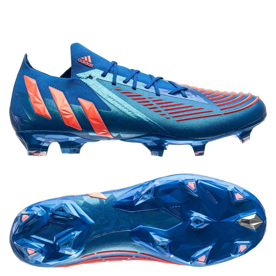 adidas Predator Edge1 Low FG Firm Ground Soccer Cleats Hi Res Blue Turbo Hi Res Blue
