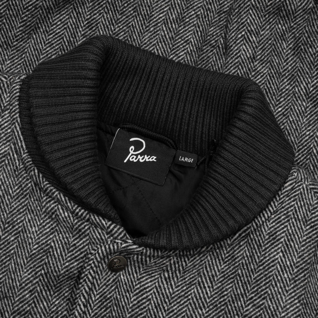Rounded Par Varsity Jacket Dark Grey