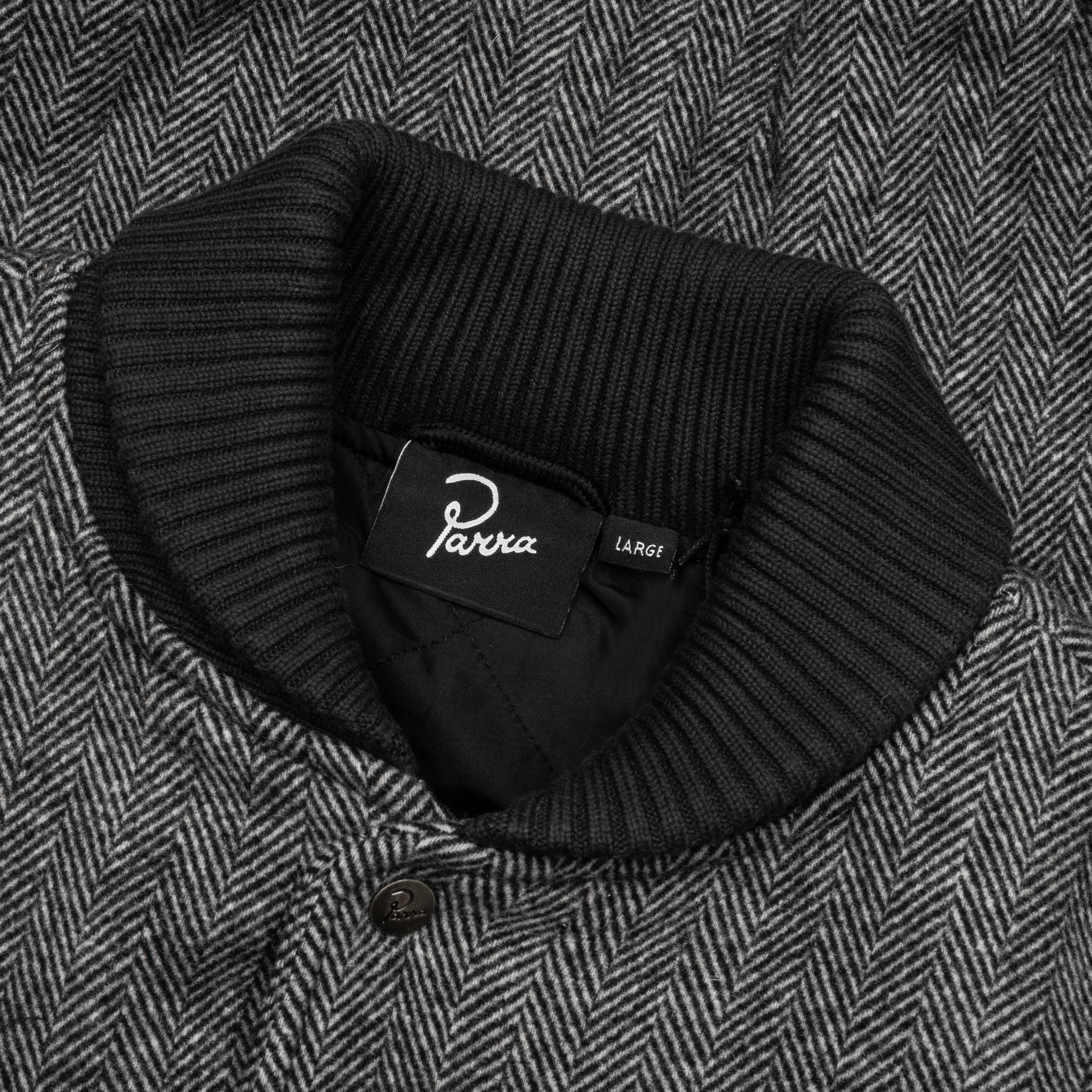 Rounded Par Varsity Jacket Dark Grey