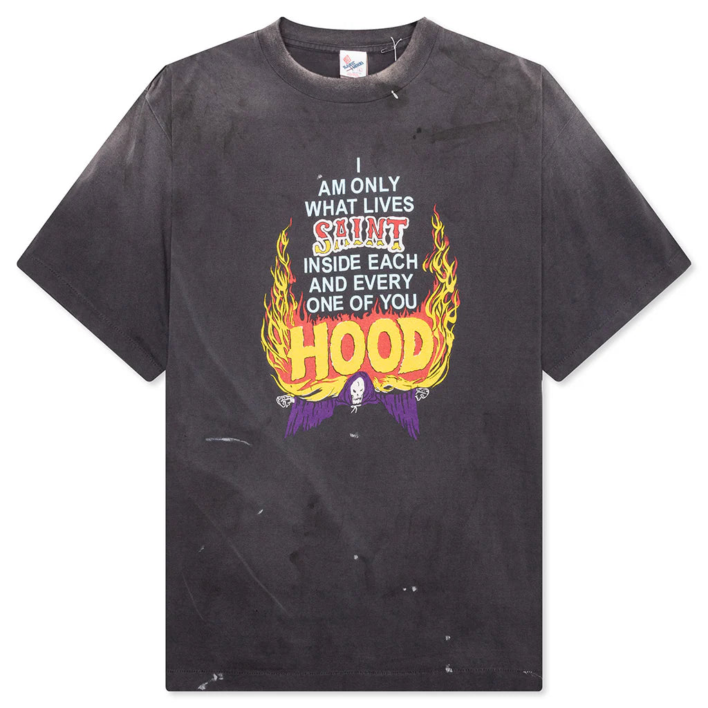 Saint Michael x Neighborhood Mx6 STHD Hood S S Shirt Black