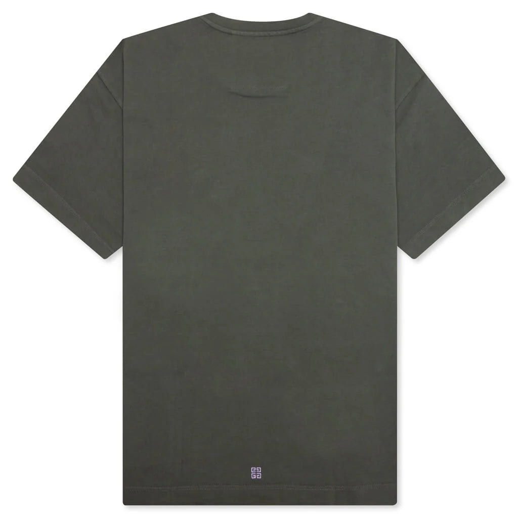 Casual Fit No Pocket T Shirt Greyish Green