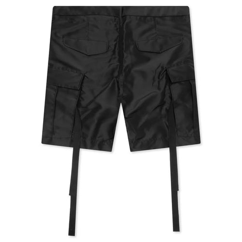 Nylon Twill Shorts Black