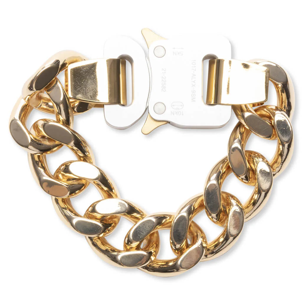 Bracelet with Buckle Gold Shiny