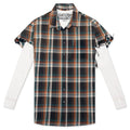 Bender Cut Off Flannel Orange Plaid