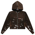 Rose Zip Hoodie Welder Brown
