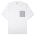 Contrast Pocket T Shirt Lily White