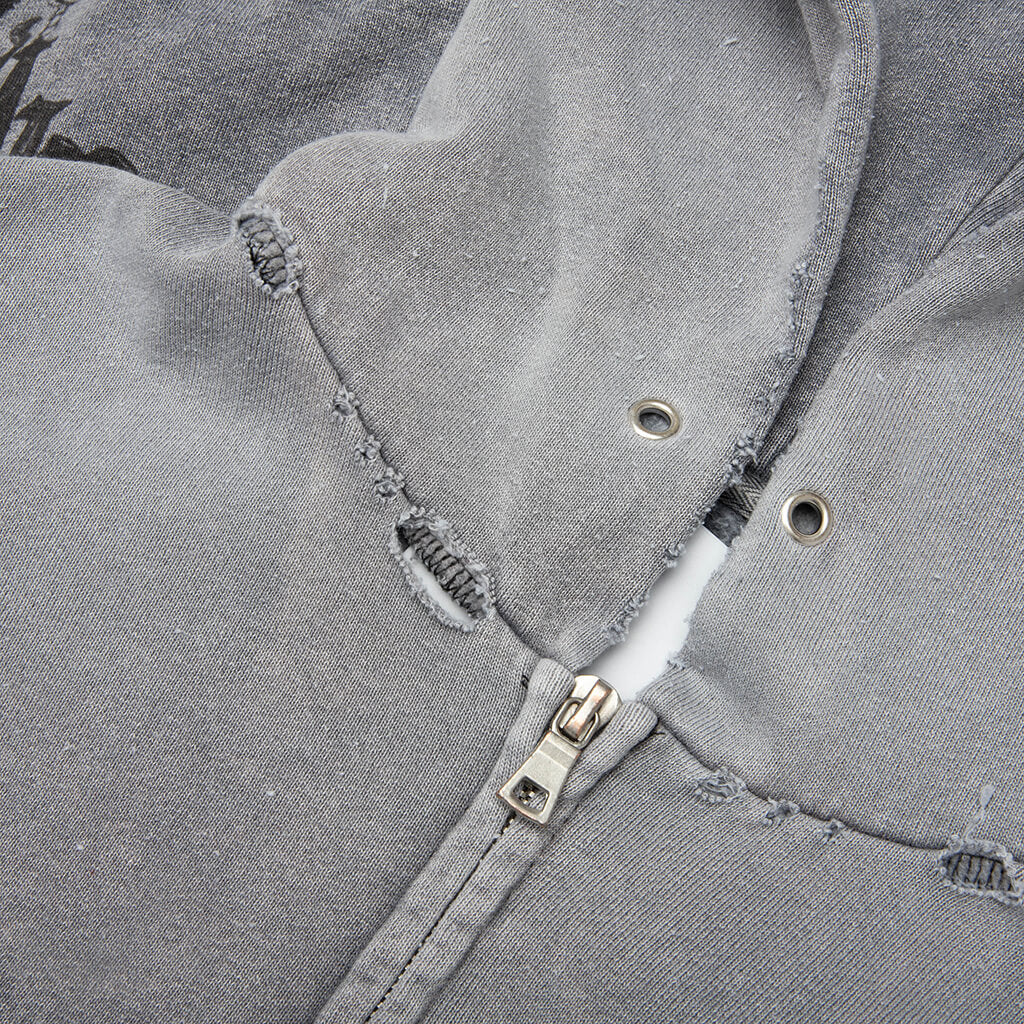 Carrying The Message Zip Hoodie Gray