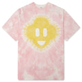 Tie Dye Smiley Oversized T Shirt Tie Dye Pink