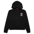 Distressed Hoodie Small Logo Black