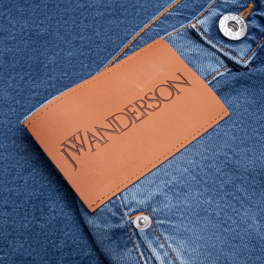 Twisted Workwear Shorts Light Blue Denim