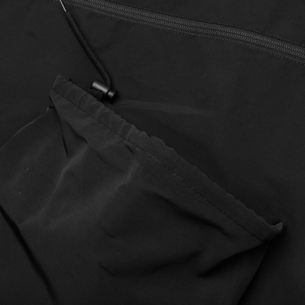 Multi Pocket Zipped Down Vest Black