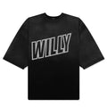 Willy Inside Out Buffalo Tee Black