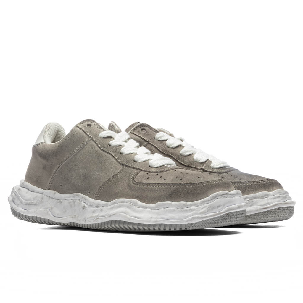 Wayne Brushed Suede Low White