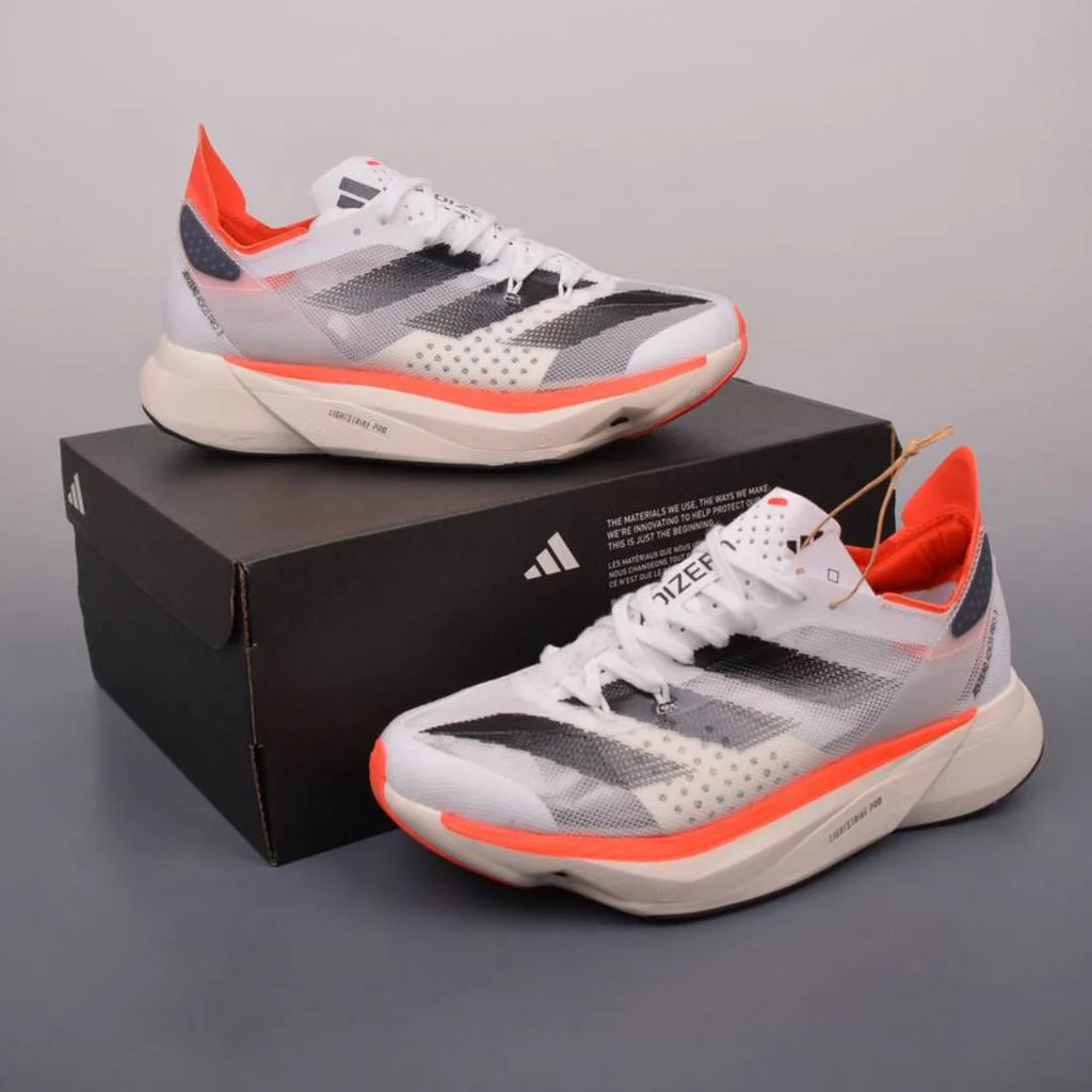 Adidas Adizero Adios Pro 3 Branco Vermelho Solar