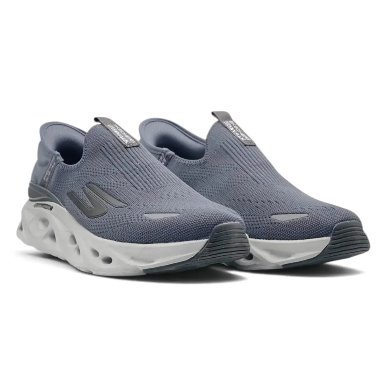 SKECHERS HANDS FREE SWIRL X TECH SLIP INN GRAY