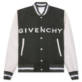 Varsity Wool Grained Leather Greyish Green