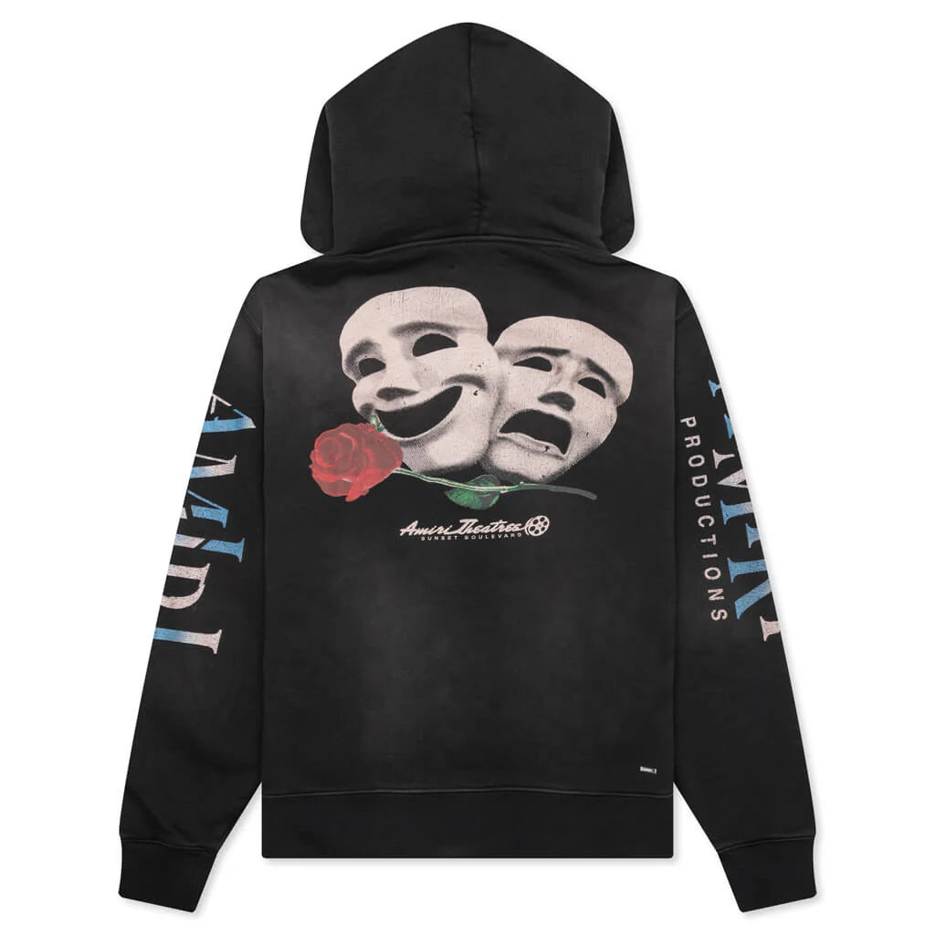 Theatre Masks Hoodie Black