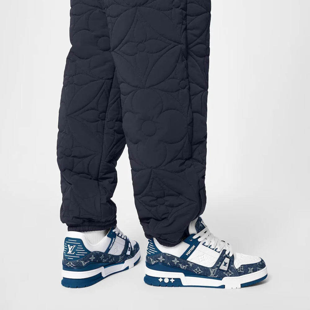 Louis Vuitton LV Trainer Sneaker Denim Monogram Blue