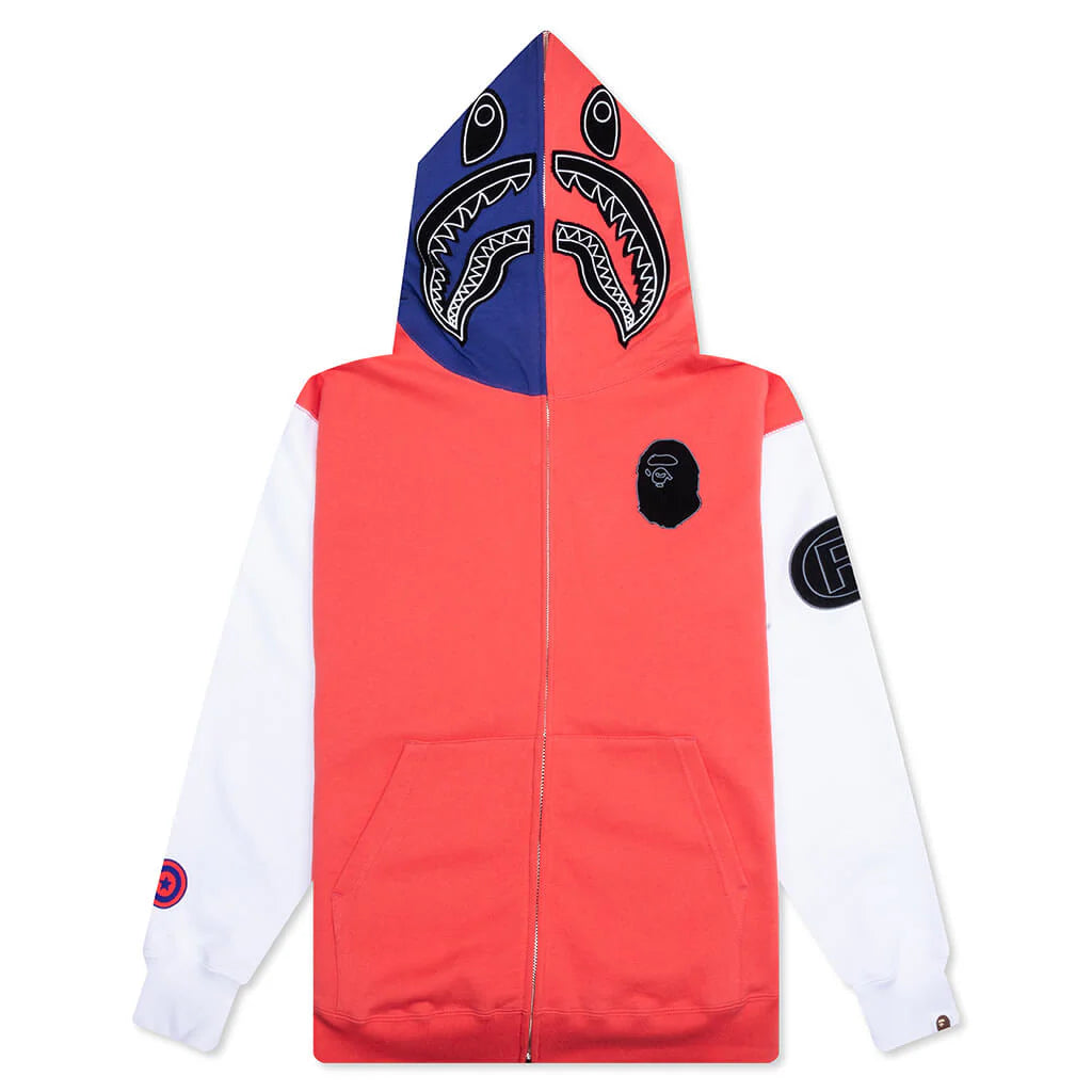 Shark Full Zip Hoodie Japan Red