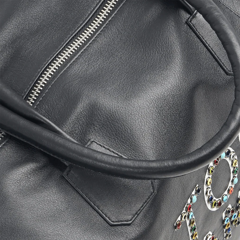 Studded Weekender Bag Black