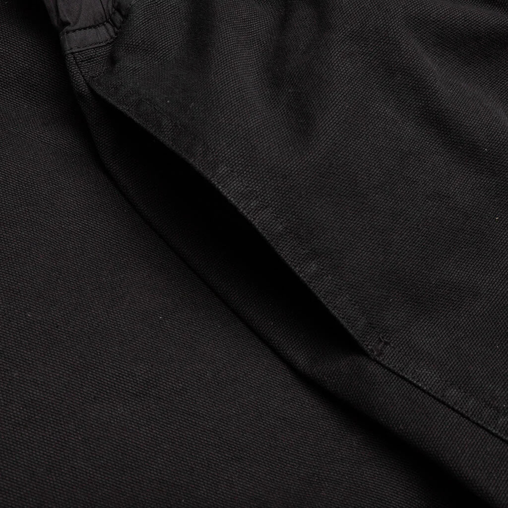 Butt Zipp Long Boxer Shorts Black