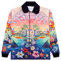 LEnvol Quilted Poly Satin L S Shirt Multi