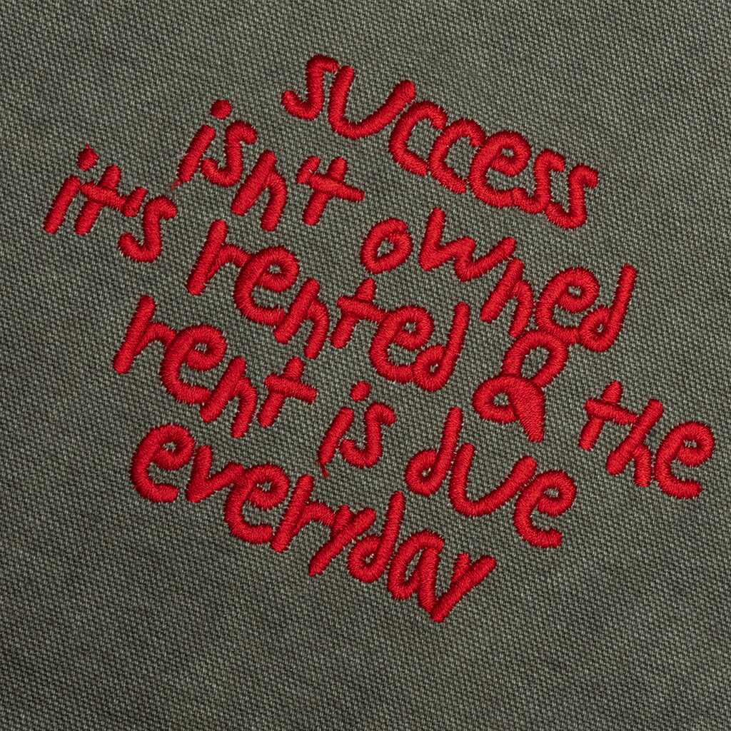 Success Isnt Owned Mechanic Shirt Olive