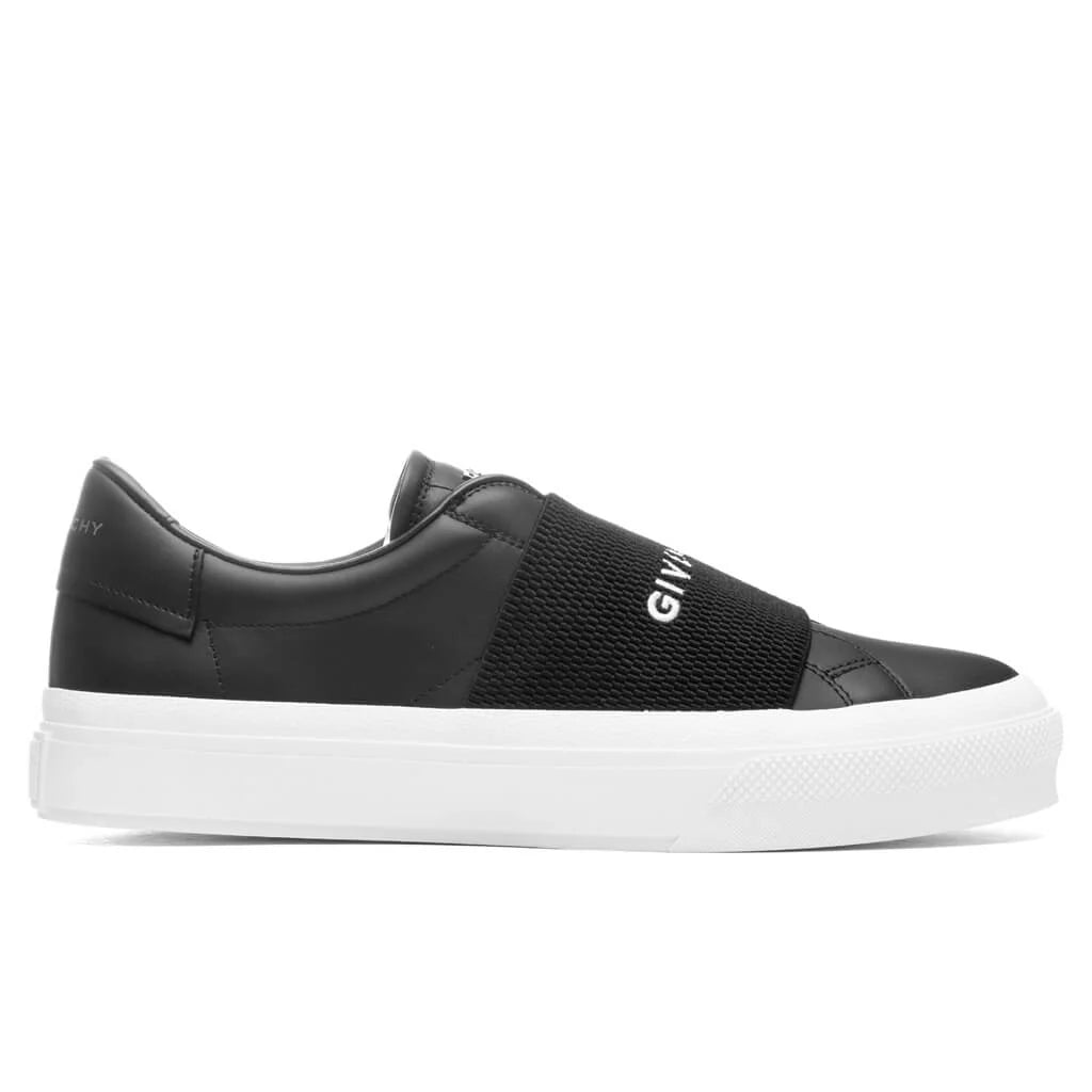 City Court Sneaker With Elastic Black
