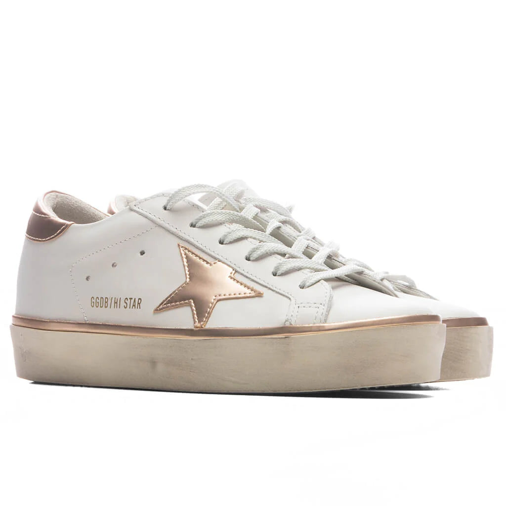 Womens Hi Star White Taupe
