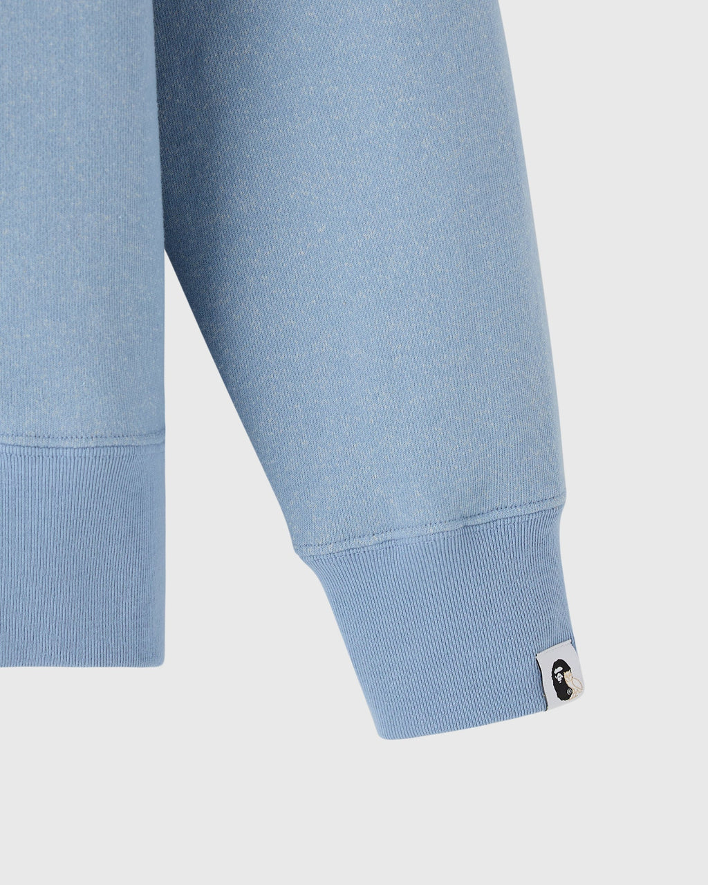 BAPE Denim Fleece College Crewneck Light Indigo