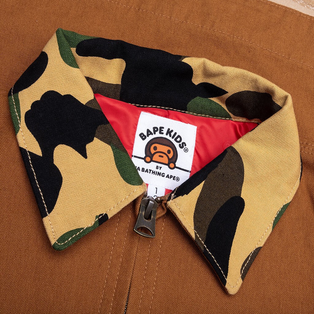 Kids 1ST Camo Work Jacket Brown