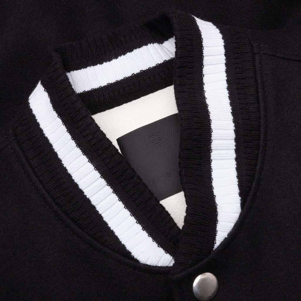 Varsity Jacket Black White