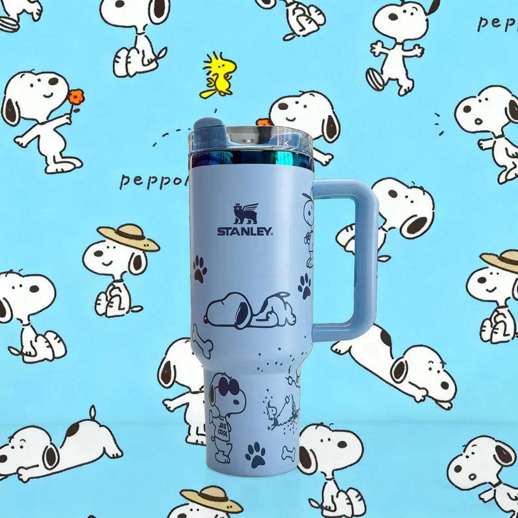 Copo Térmico Snoopy Tumbler 12L Inox com Tampa Hermética