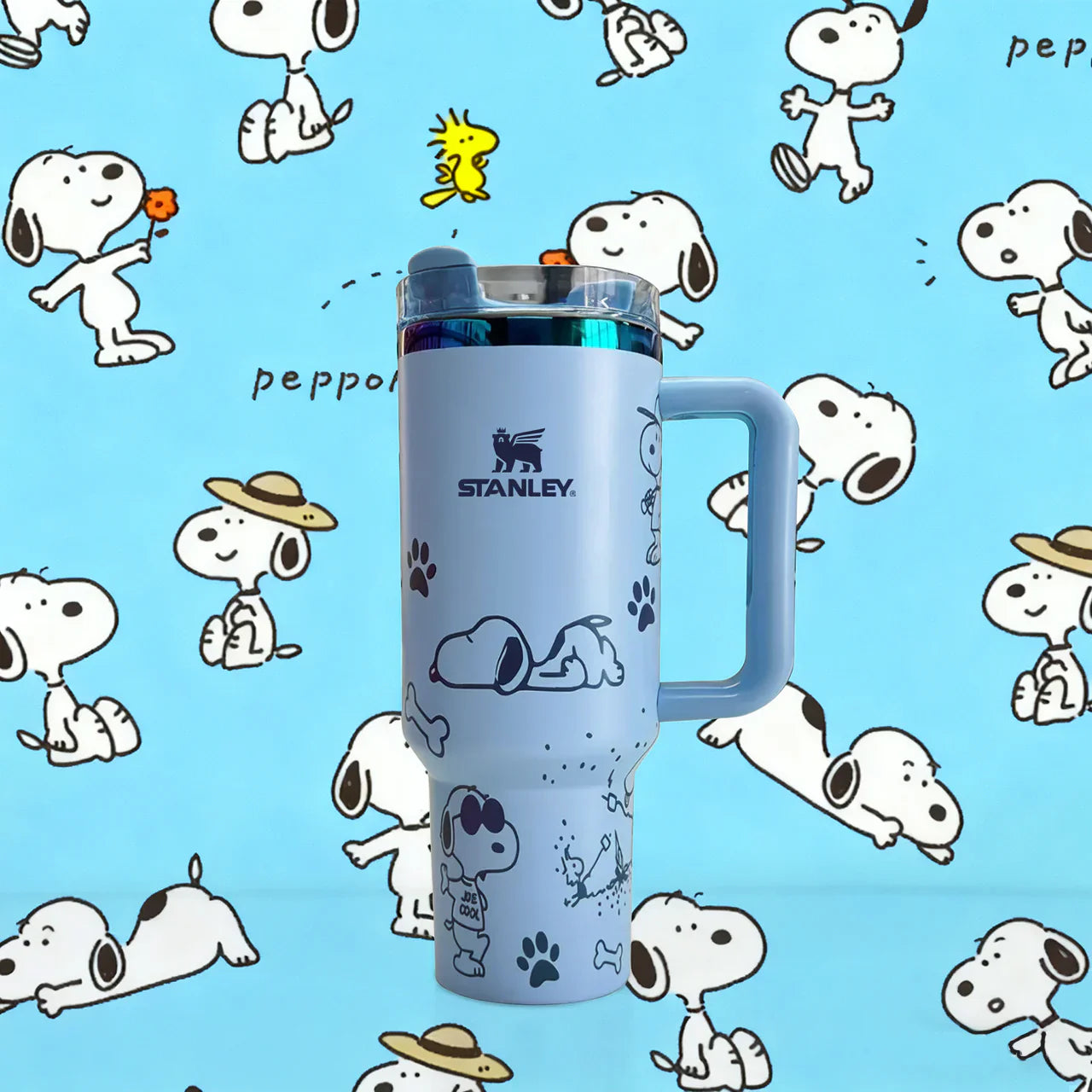 Copo Térmico Snoopy Tumbler 12L Inox com Tampa Hermética