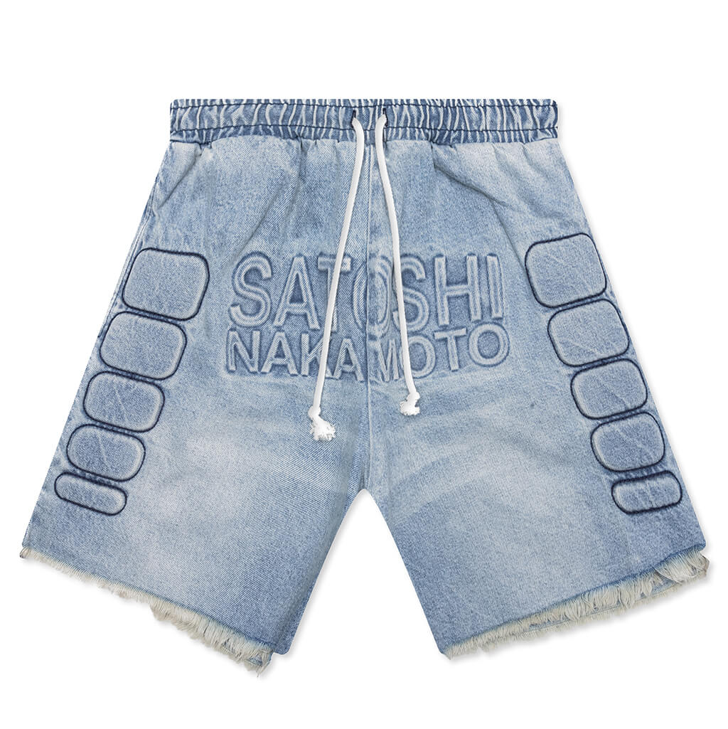 Denim Moto Short Blue Denim
