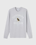 Collegiate Long Sleeve Tee Ash Heather Grey