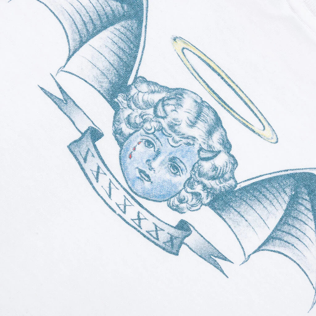 Saint M6 x Dr Woo Tattoo L S Tee White