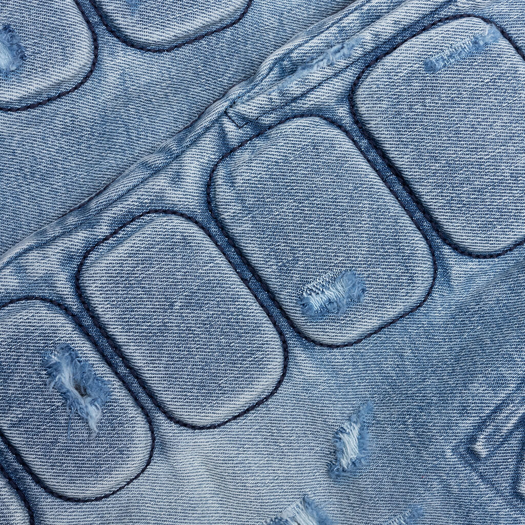 Denim Moto Short Blue Denim