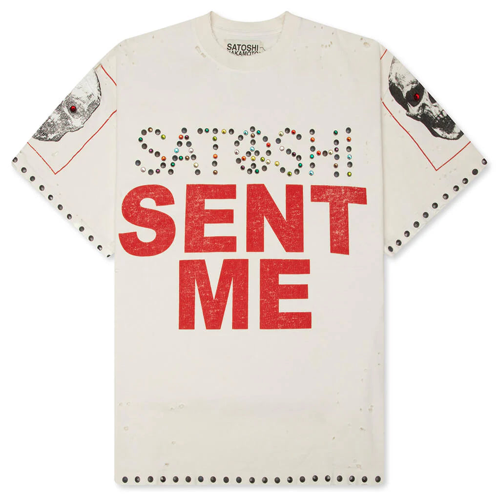 Satoshi Sent Me Tee White