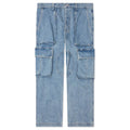 Denim Logo Cargos Light Wash