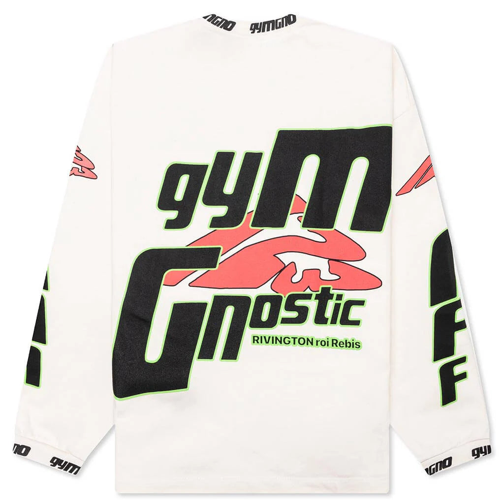 Fasting For Faster L S Tee Vintage White