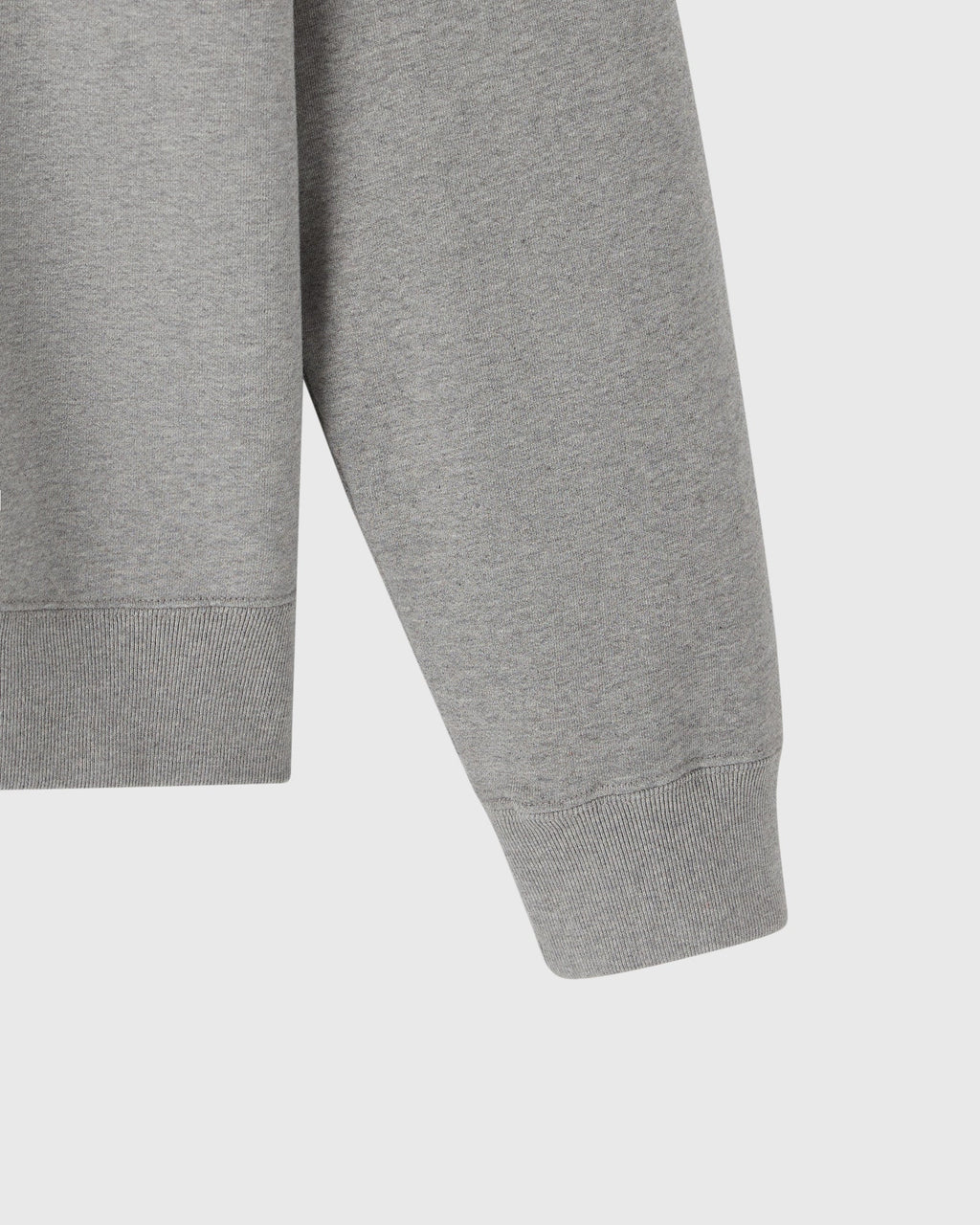 Classic Quarter Zip Mockneck Sweatshirt Heather Grey