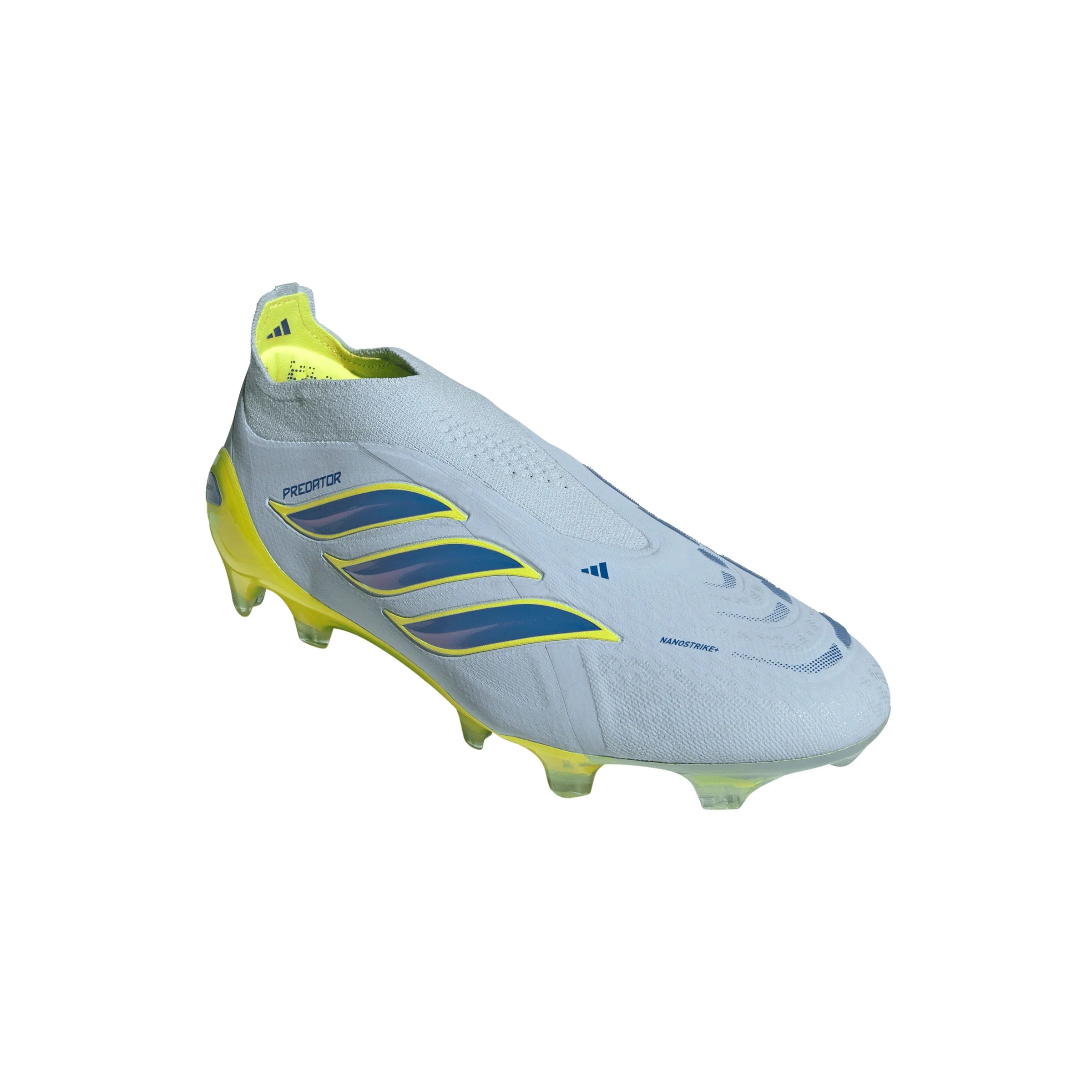 adidas Predator Elite Laceless FG Firm Ground Mens Soccer Cleats Sky Blue Yellow