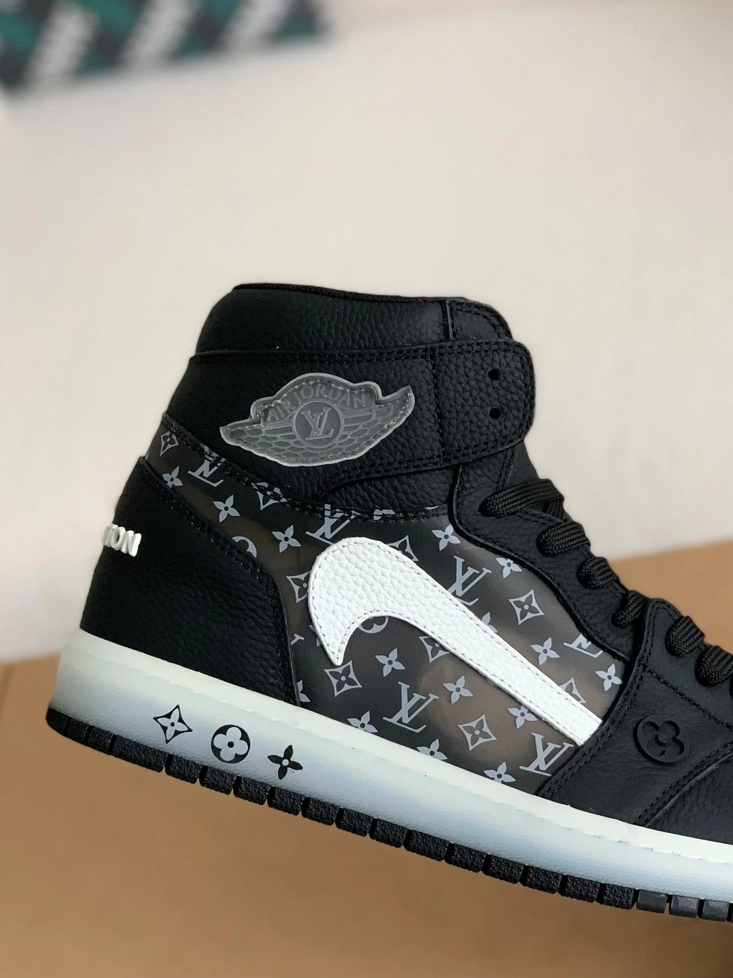 Nike Air Jordan 1 x LV Triple Black Monogram Edition