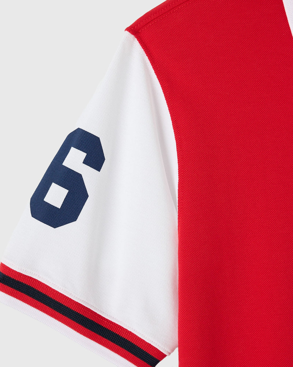 Quarter Zip Short Sleeve Polo Red