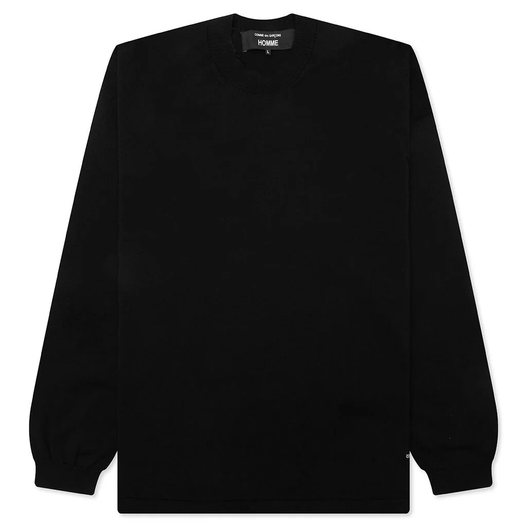 Crewneck Knitted Sweater Black