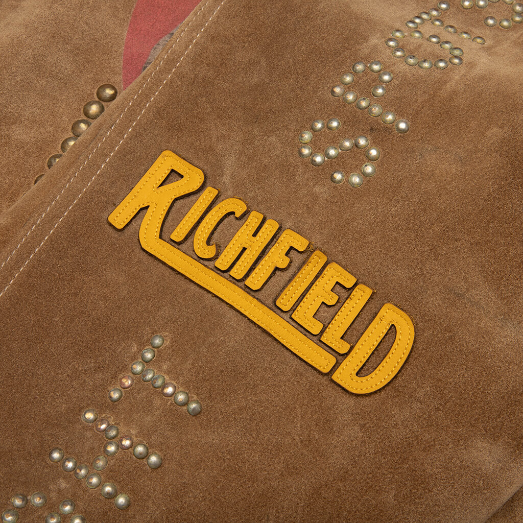 Sunset Blvd Sponsored Suede Jacket Tan