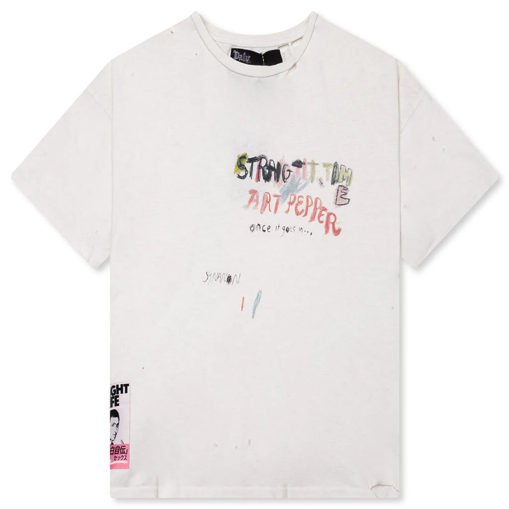 Straight Time Tee Cream